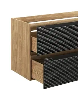 Skrinky do kúpeľne ArtCom Skrinka pod umývadlo OCEAN Black 82-120-2S | 120 cm