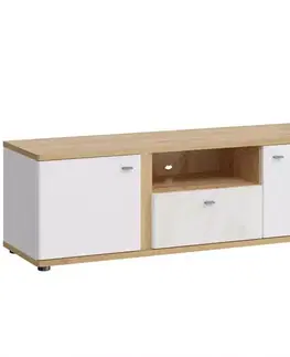 Všetky produkty TV stolík Avila 2D1S AILF01 biela/dub artisan