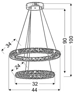 LED osvetlenie Závesná lampa LORDS LED RGB Candellux