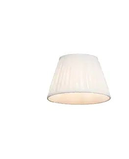 Tienidlo na lampu Plisovaný tienidlo biele 25/16,5 cm