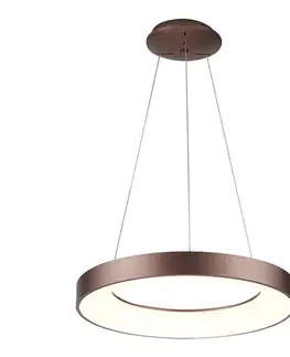 Svietidlá Azzardo  - LED Stmievateľný luster na lanku SANTANA LED/50W/230V hnedá + DO 