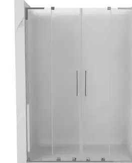 Sprchovacie kúty MEXEN/S - Velar L Duo posuvné sprchové dvere 160, dekor, chróm 871-160-003-32-01