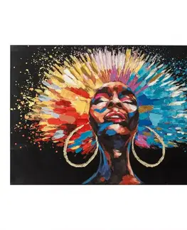 Dekorácie a bytové doplnky Obraz na plátne 80x120 Žena – graffiti