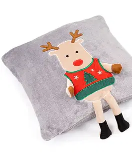 Obliečky 4Home Vianočný obliečka na vankúšik Xmas Reindeer, 40 x 40 cm