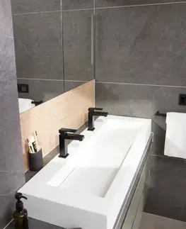 Kúpeľňové batérie KFA - LOGON stojanková umývadlová batéria, čierna + click/clack 5132-815-81