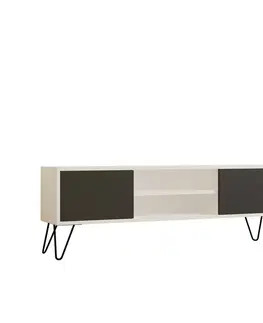 Konferenčné stolíky Televízny stolík Hare White and Anthracite