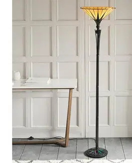 Lampy Endon 64042 - Stojacia lampa Tiffany DARK STAR 1xE27/60W/230V pr. 42 cm 64042