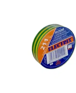 Predlžovacie káble  AP01 − Izolačná páska ELECTRIX 15mm x 10m žltozelená AP01