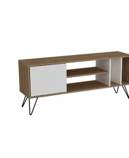 TV stolíky TV stolík Mistico (140) - Walnut, White