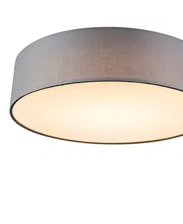 Stropné osvetlenie Stropné svietidlo sivé 40 cm vrátane LED - Drum LED