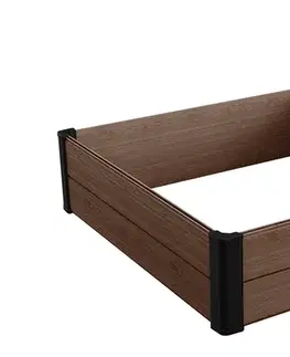 Kvetináče a truhlíky Vyvýšený záhon MAPLE hnědá Rojaplast