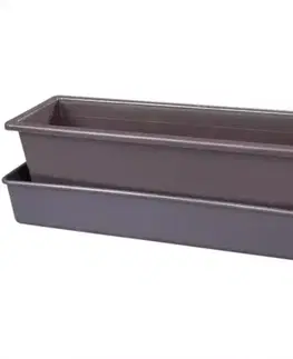 Záhrada Kvetináč samozavlažovací Lebiš 50 cm/15L/hnedý