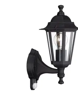 Svietidlá Philips 1747330PN - Vonkajšie nástenné svietidlo so senzorom 1xE27/60W/230V IP44 1747330PN