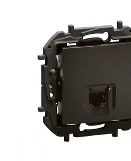 Predlžovacie káble Legrand - Ethernetová zásuvka bez rámika RJ45 NILOE čierna NP4306BK