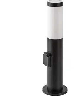 Záhradné lampy Rabalux 77194 - Vonkajšia lampa so zásuvkou BLACK TORCH 1xE27/25W/230V IP44 77194