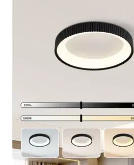Svietidlá BRILAGI - LED stmievateľné stropné svietidlo FALCON MODERN LED/30W/230V 40 cm čierne +DO BRI499