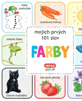 Leporelá, krabičky, puzzle knihy Mojich prvých 101 slov - Farby - Kolektív autorov