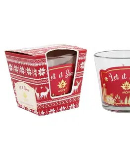 Vianočné dekorácie Arome Vonná sviečka v skle Spiced Aple, 120 g