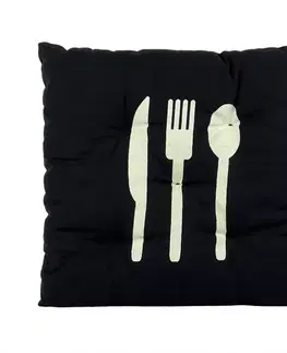 Bytový textil Podsedák MODERN čierna 40x40