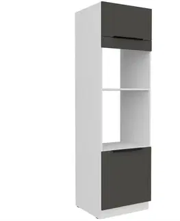 Kuchynské skrinky stojace Kuchynská skrinka Aria-Gr/Wh Anti Fingerprint 60dpm-210 2f