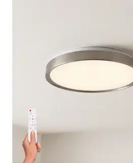 Svietidlá BRILAGI-LED Stmievateľné svietidlo FANCIA LED/48W/230V 3000–6500K, priemer 39 cm, strieborné + diaľkové ovládanie WO800-OEM36-40