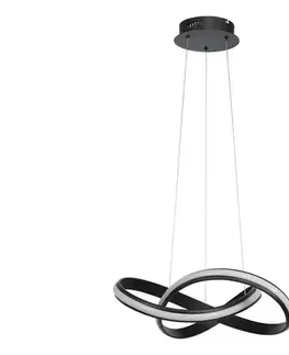 Svietidlá  LED stmievateľný luster na lanku SALO LED/28W/230V 3000K čierna 6823-102