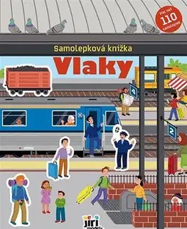 Nalepovačky, vystrihovačky, skladačky Samolepková knižka - Vlaky