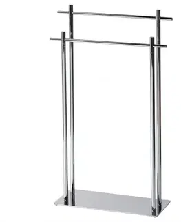 Vešiaky a háčiky na stenu Stojan na osušky Nn6044 45x20x83cm chróm