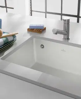 Kuchynské drezy VILLEROY & BOCH VILLEROY & BOCH - Keramický drez Villeroy &amp; Boch podstavný Subway 60 SU, 331001SM, Steam 331001SM