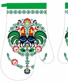 Chňapky Kinekus Chňapka kuchynská, motív folklór, 2ks, sada s magnetom