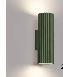 Svietidlá BRILAGI - LED nástenné svietidlo CRESTO 2xGU10/10W/230V 20 cm zelené BR.1657