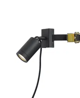 Vonkajšie nástenné svietidlá Vonkajší reflektor čierny na strom GU10 50 mm otočný a naklápací IP65 - Solo