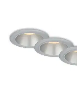 Svietidlá Briloner 7041-034-SADA 3x LED Kúpeľňové podh. svietidlo LED/4,9W/230V strieborná 7041-034
