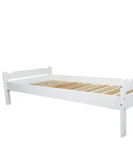Postele KONDELA Livio posteľový rám biela