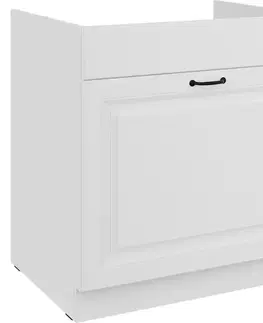 Kuchynské skrinky stojace Kuchynská skrinka Stilo biely mat/biely 80ZL 1S BB