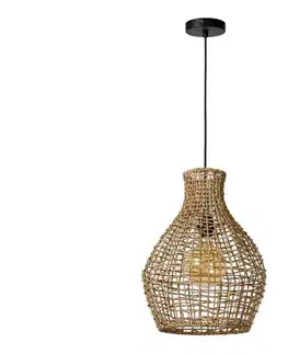 Svietidlá Lucide 03438/35/72 - Luster na lanku ALBAN 1xE27/40W/230V béžová 03438/35/72