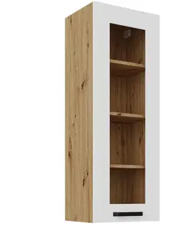 Kuchynské skrinky visiace Kuchynská skrinka Luna biela mat/artisan 40GS-108 1F