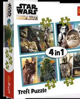 Do 99 dielikov Trefl Puzzle 4v1 - Star Wars - Mandalorian
