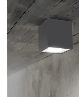 Svietidlá Ideal Lux - Vonkajšie bodové svietidlo TECHO 1xGU10/20W/230V 15x15cm IP54 antracit 251516