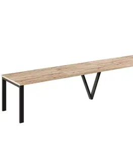 Jedálenské stoly Rozkladací stôl 130-405 cm Titan dub evoke