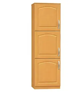 Kuchynské dolné skrinky KONDELA Lora MDF New S40/210/57 L potravinová skriňa jelša