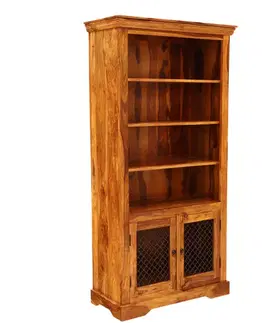 Knižnice Knižnica Jali 100x200x45 z indického masívu palisander