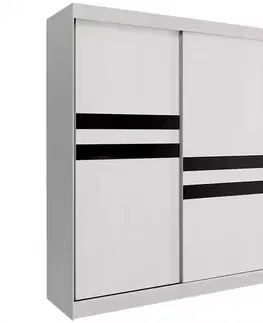 Šatníkové skrine Skriňa Asturia 150 cm biela