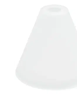 Lampy  Náhradné sklo k lustru E27 pr. 23 cm biela 8811