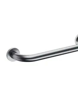 Držadlá k vani OMNIRES - UNI oporný držiak, 35 cm, brúsený nikel UOP-35-MNI