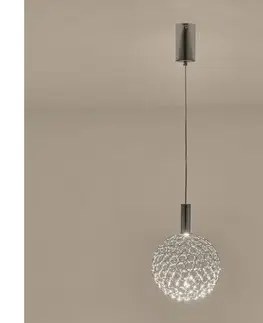 Svietidlá Eurolamp LED Luster na lanku PERFORATO LED/6,3W/230V 3000K lesklý chróm pr. 20 cm 144-15068