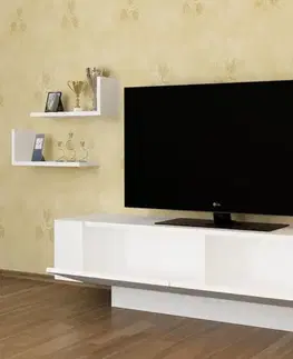 Obývacie steny TV skrinka / Obývacia stena Ekol - White