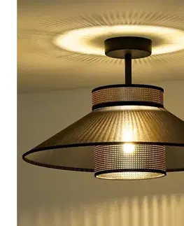 Svietidlá  - Prisadený luster RIO SHINY 1xE27/15W/230V pr. 45 cm čierna/medená 604246