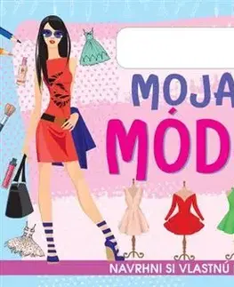 Nalepovačky, vystrihovačky, skladačky Moja móda - Maľovanka s nálepkami
