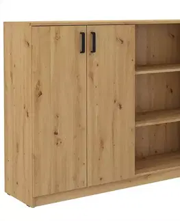 Komody s dvierkami Komoda vysoká 2f Malta artisan/artisan (850)